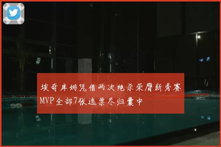 埃奇库姆凭借两次绝杀荣膺新秀赛MVP全部7张选票尽归囊中