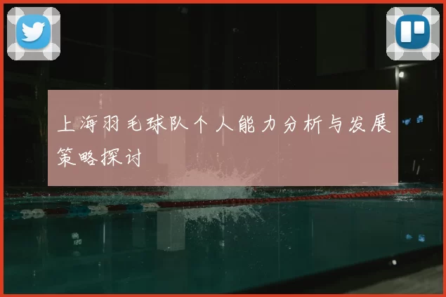 上海羽毛球队个人能力分析与发展策略探讨