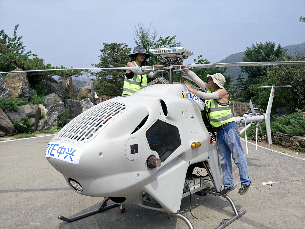 大阳城集团中兴通讯无人机高空基站保障北京门头沟受灾乡镇应急通信(图1)